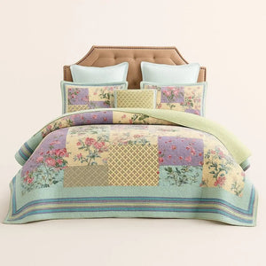 Elara Cotton Quilt 3-Piece Bedding Set