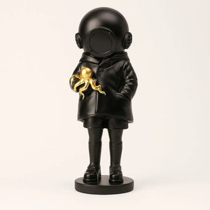 Astronaut Diver Statue With Octopus