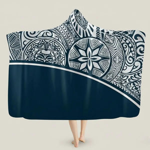 Ayla Bohemian Turtle Hooded Flannel Blanket