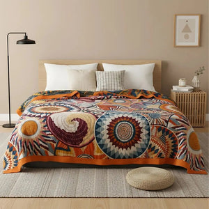 Arlo Cotton Double-Layer Soft Breathable Blanket