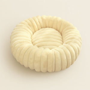 Elina Plush Round Dog Bed