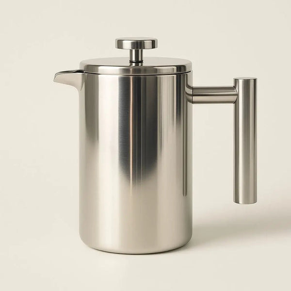 Logan Stainless Steel French Press – Double Wall Coffee Maker