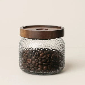 Evelyn Acacia-Lid Glass Storage Jar
