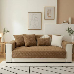 Harper Geometric Anti-Slip Plush Sofa Covers