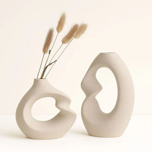 Twig Flow Nordic Ceramic Vase Set