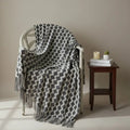 Clara Geometric Chenille Knit Blanket
