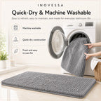 Kaelis Absorbent Chenille Bath Mat