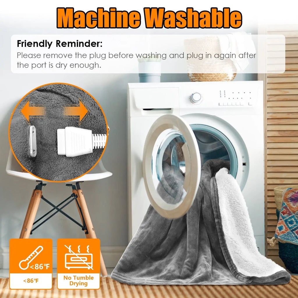 Maduro Electric Heated Fleece Blanket