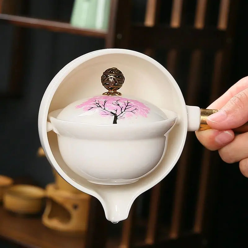 Cherry Blossom - Rotating Infuser Teapot