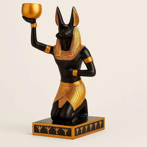 Anubis Candle Holder Set
