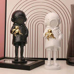 Astronaut Diver Statue With Octopus