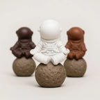 Zisha Astronaut Tea Pet - Purple Clay Chinese Tea Ceremony Figurine