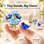 Avelle Glass Bloom & Bird Set
