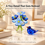 Avelle Glass Bloom & Bird Set