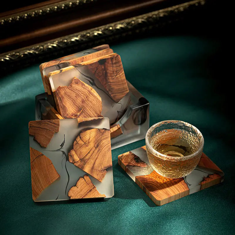 Avery Resin Coaster Set