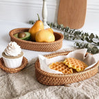 Akito Oval Handwoven Rattan Basket