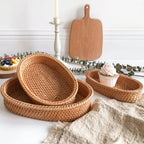 Akito Oval Handwoven Rattan Basket