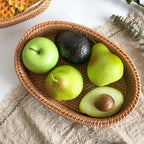 Akito Oval Handwoven Rattan Basket