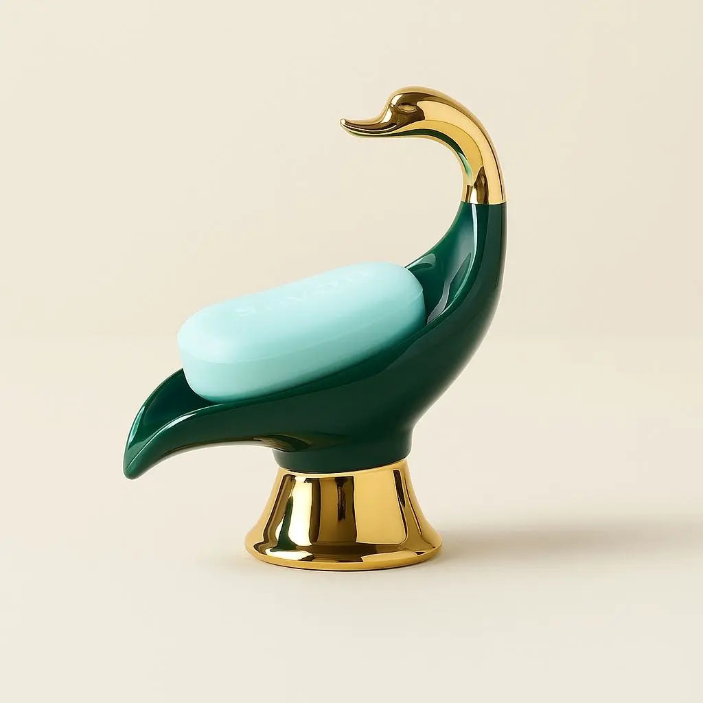 Clara Swan Soap Dish – Ceramic Bathroom Holder