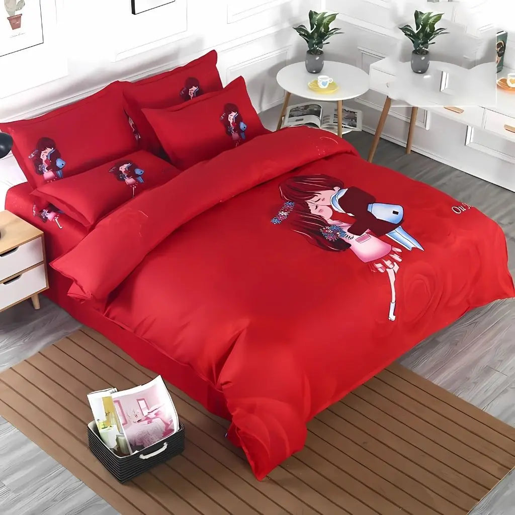 Lila Brushed Cashmere Cotton Bedding Set