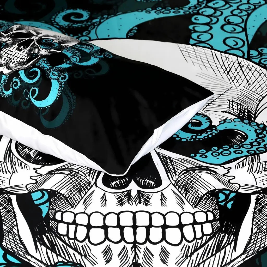 Jaxon 3-Skull Quilt  Piece Bedding Set