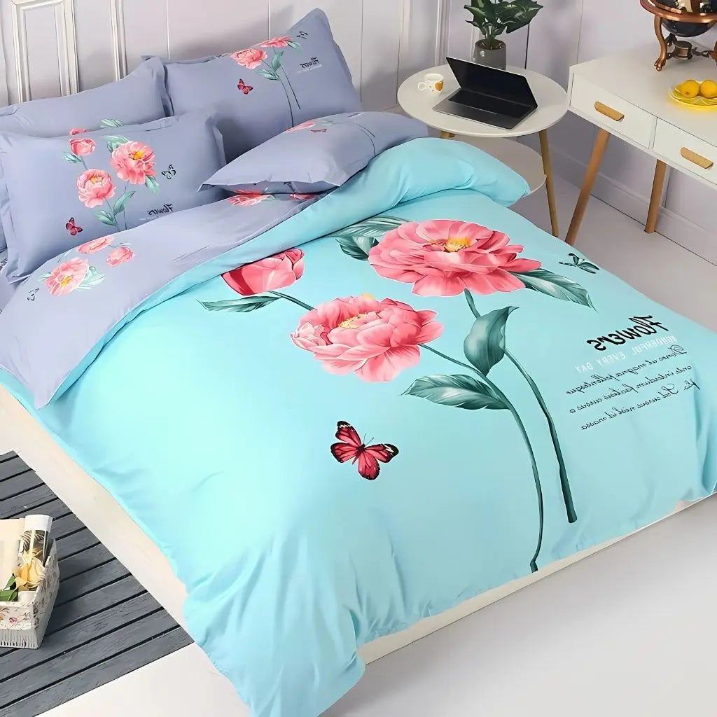 Lila Brushed Cashmere Cotton Bedding Set