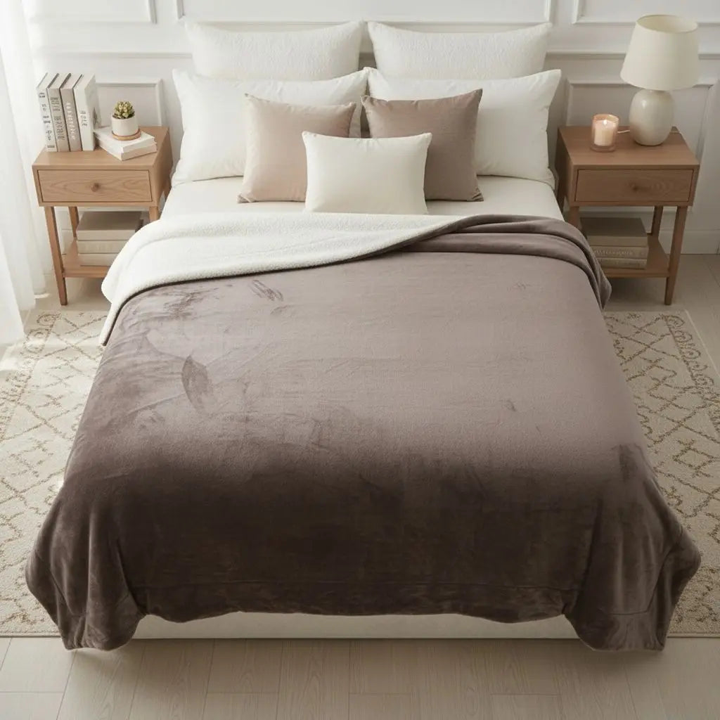 Sienna Velvet Sherpa Fleece Blanket