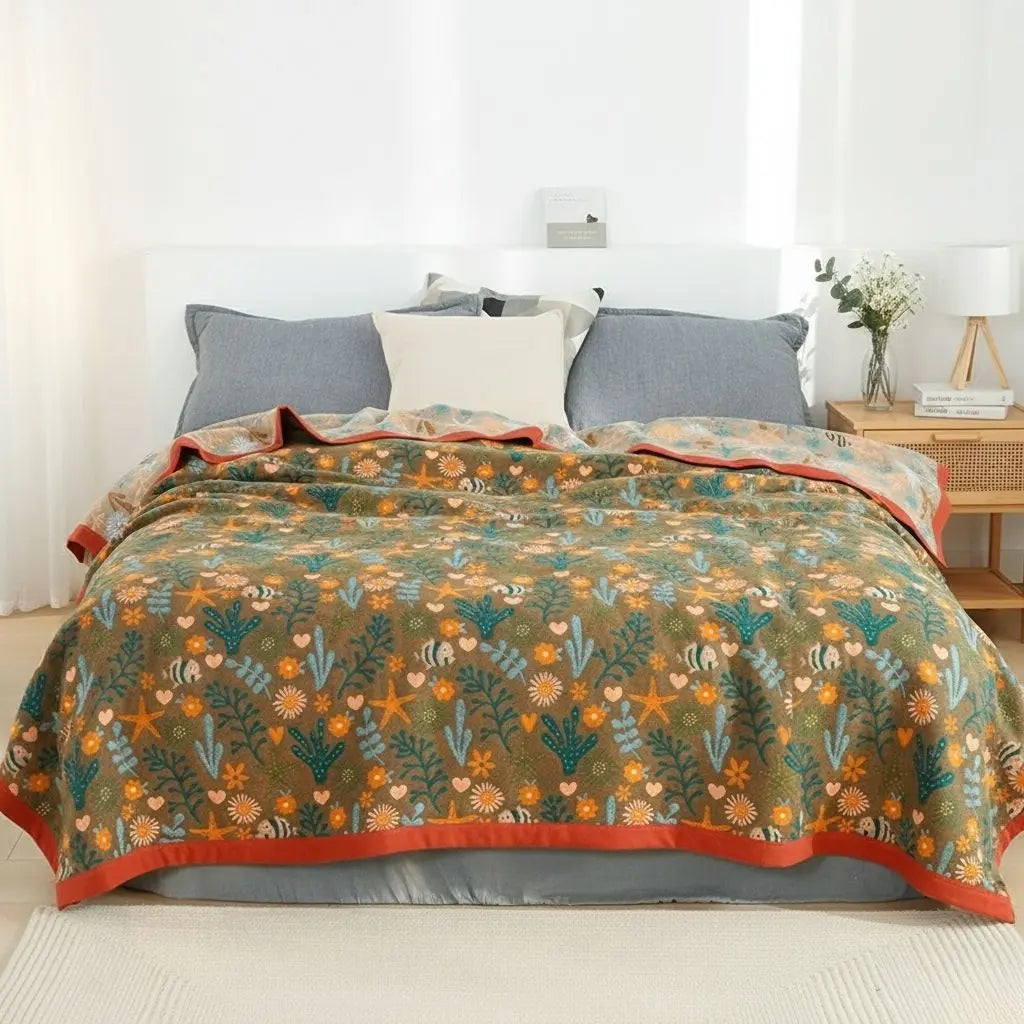 Verona Five-Layer Gauze Soft Cotton Blanket