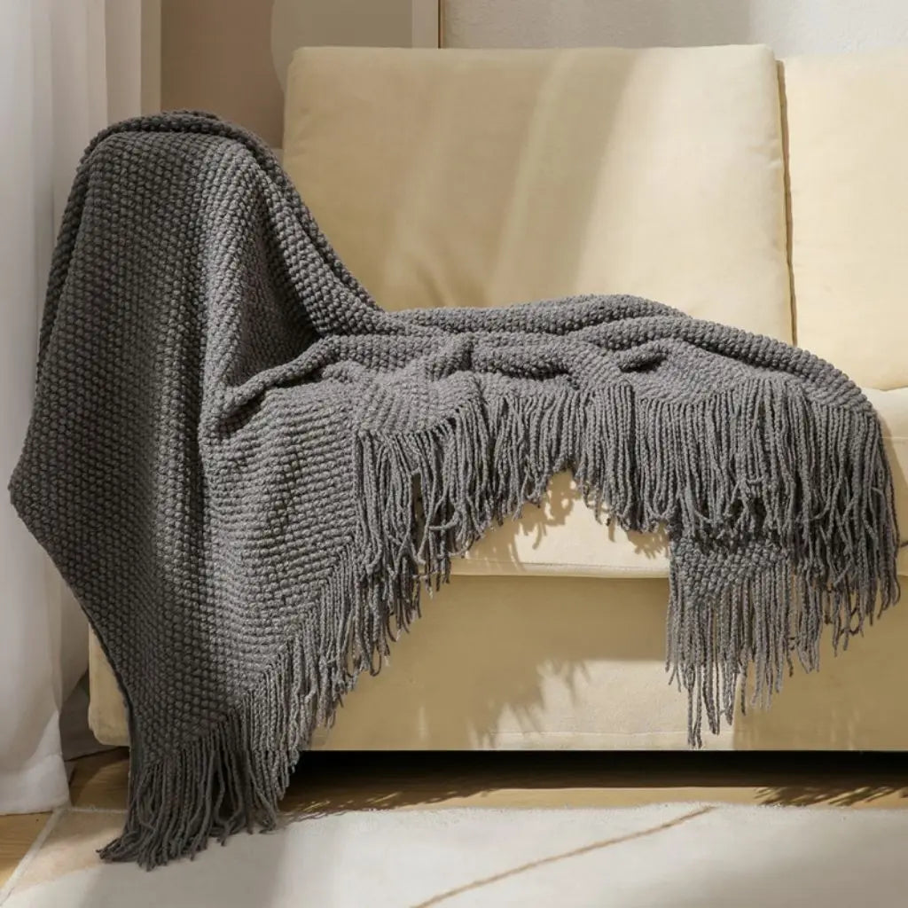 Pine Weave Knit Throw Blanket