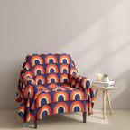 Opheel Rainbow Cotton Knit Blanket