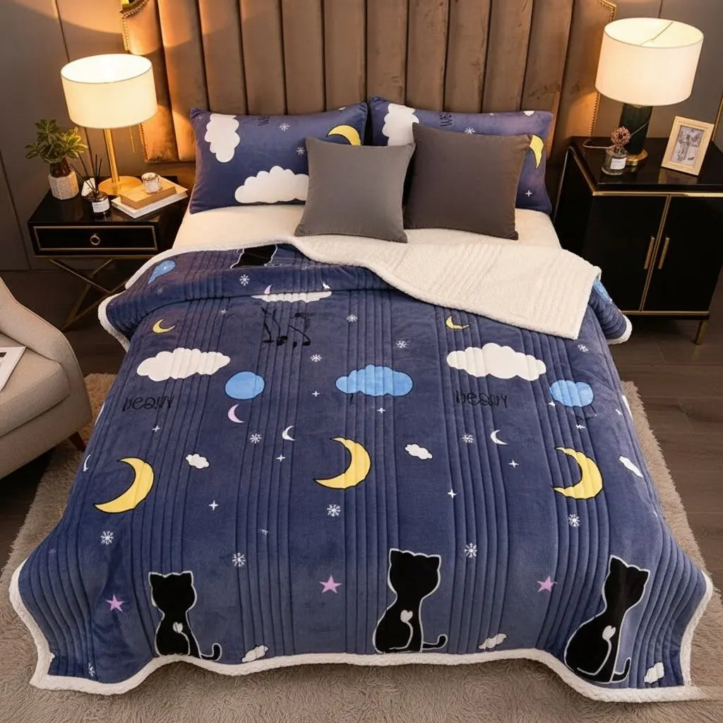 Amelia Soft Cashmere Layered Blanket
