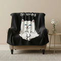 Graphic Cat Fleece Throw Blanket