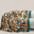 Mila Botanical Five-Layer Cotton Gauze Sofa Blanket