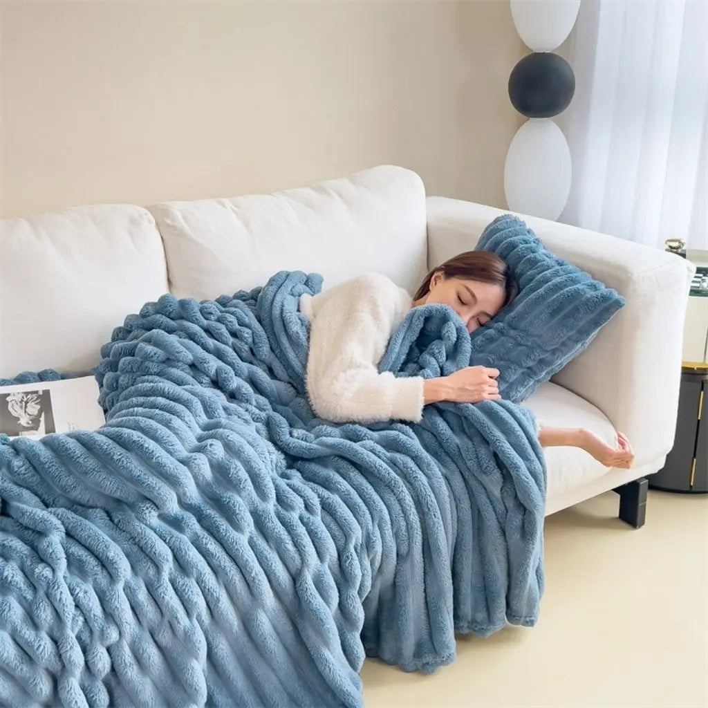 Arden Heavy Flannel Plush Blanket