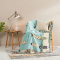 Marley Coastal Cotton Fringe Throw Blanket