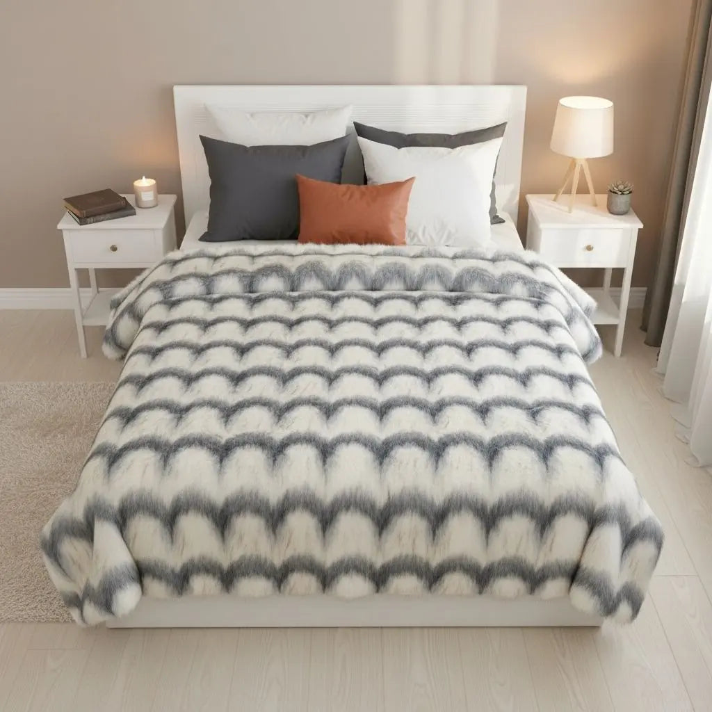 Arielle Faux Fur Throw Blanket