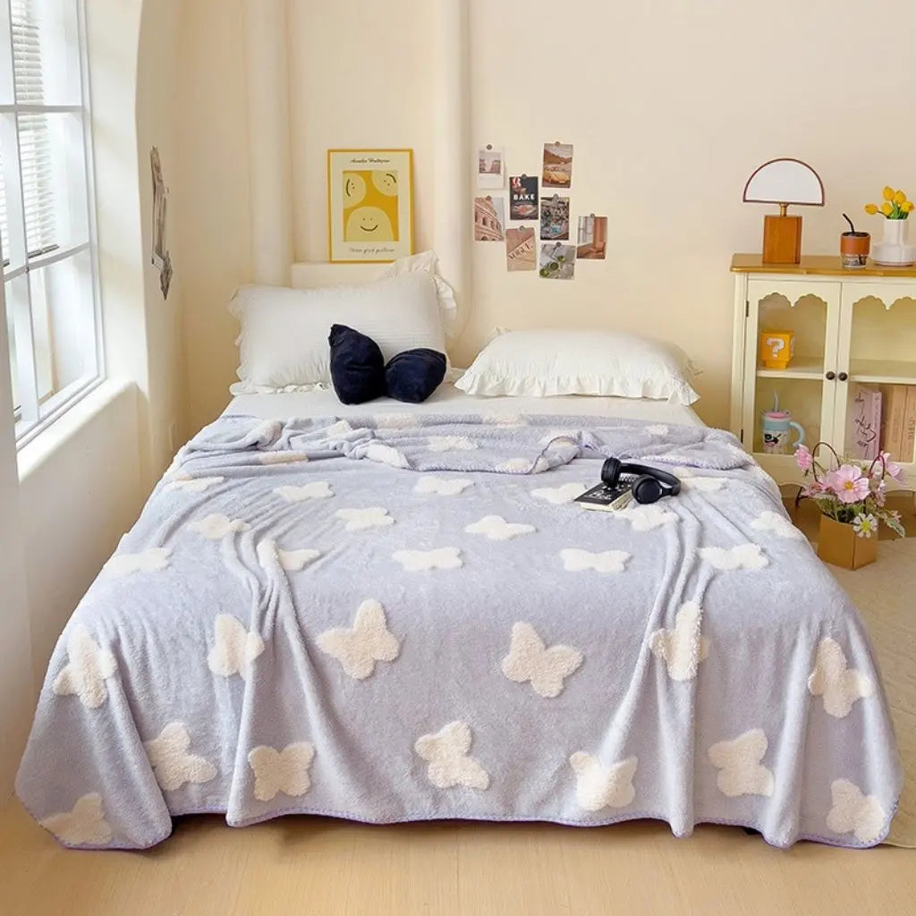 Luna Coral Fleece Blanket