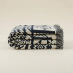Ethan GeoWoven Soft Cotton Throw Blanket