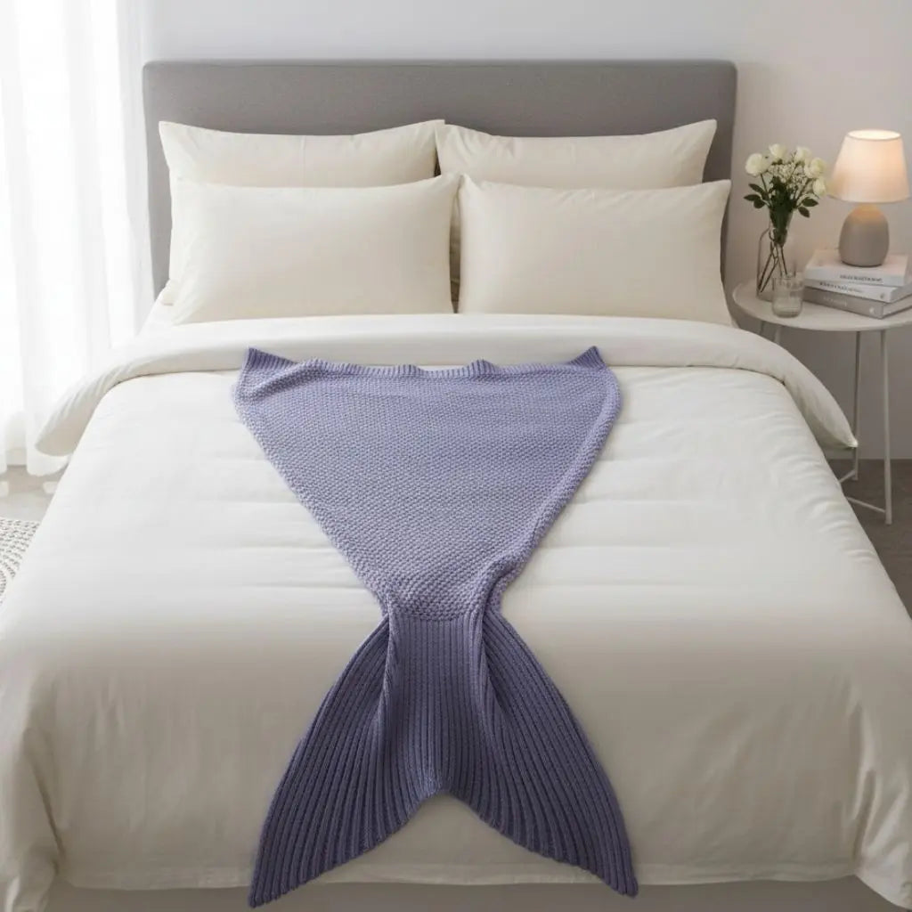 Isla Mermaid Tail Knit Blanket