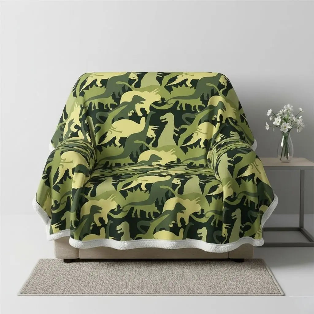 Liam Jurassic Adventure Soft Cotton Blanket