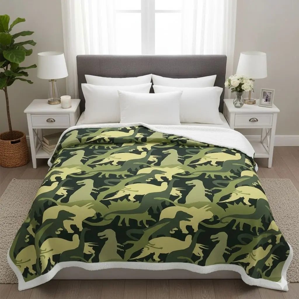 Liam Jurassic Adventure Soft Cotton Blanket