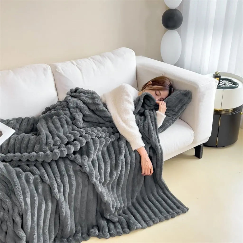 Arden Heavy Flannel Plush Blanket