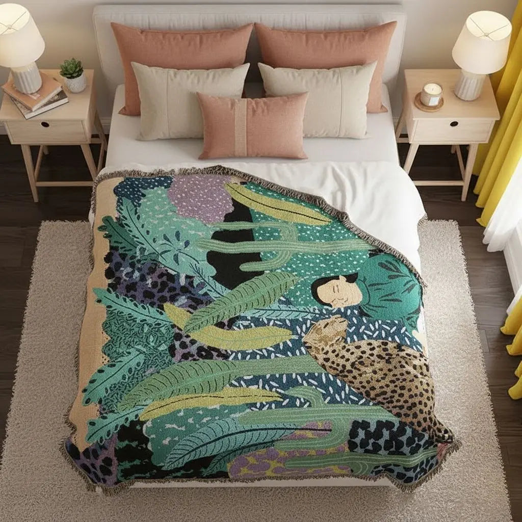 Artistic Soft Woven Throw Blanket