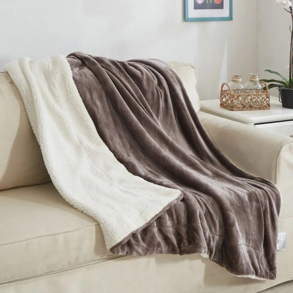 Sienna Velvet Sherpa Fleece Blanket