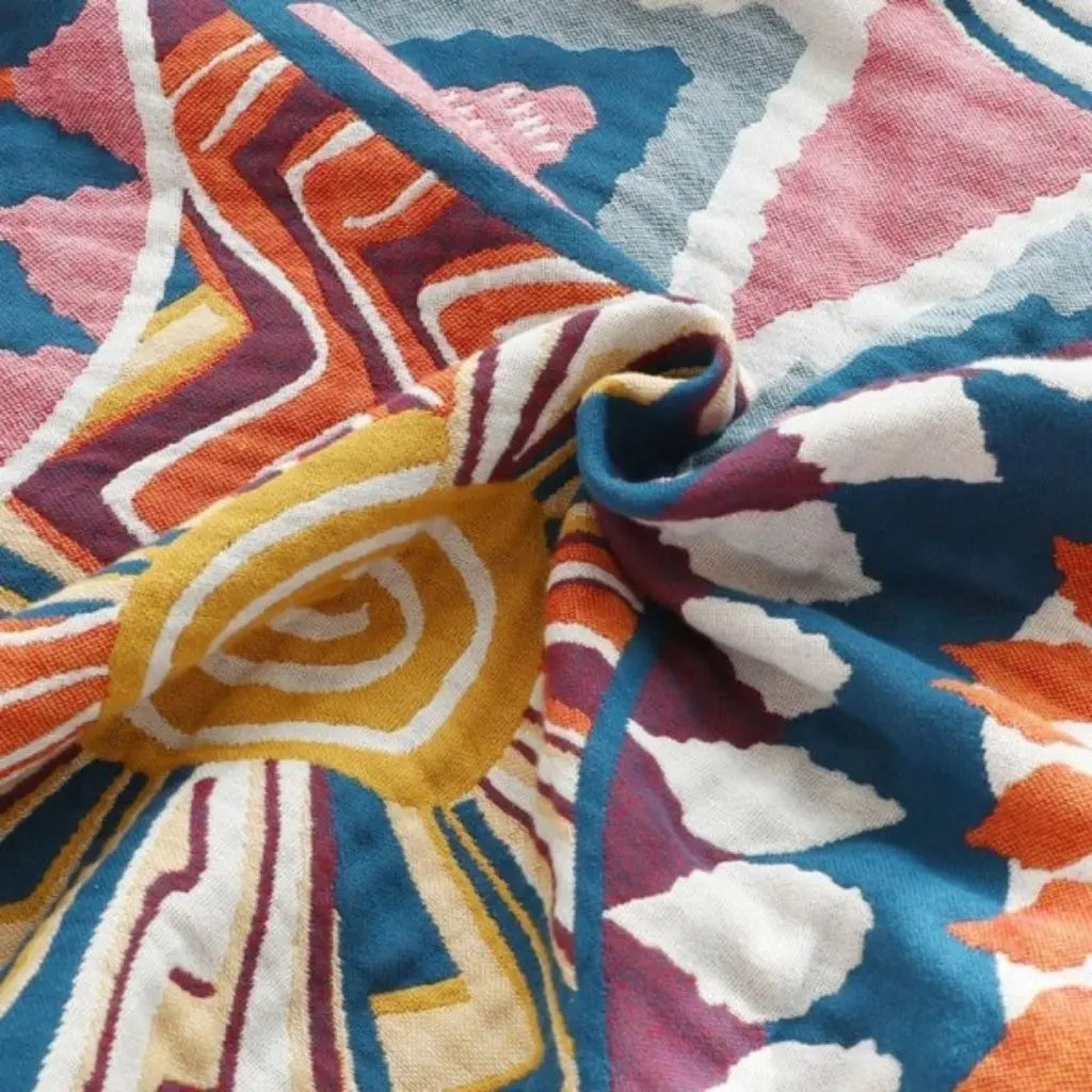 Arlo Cotton Double-Layer Soft Breathable Blanket