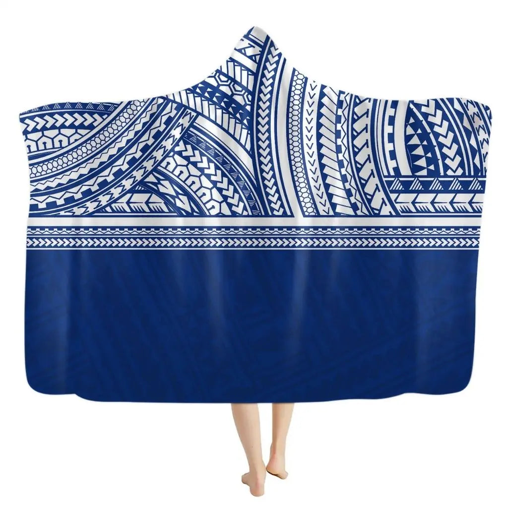 Ayla Bohemian Turtle Hooded Flannel Blanket