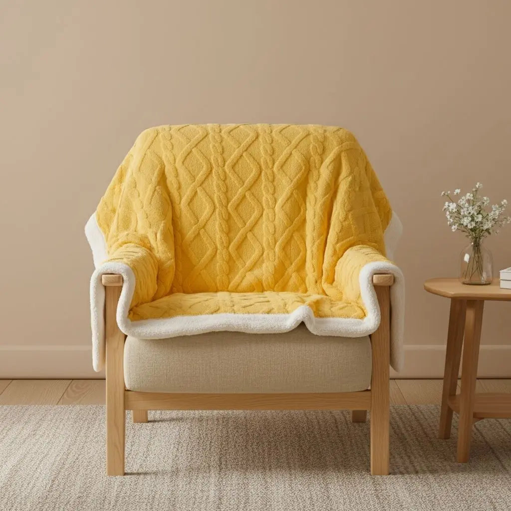 Thicken Plush Warm Layered Nap Blanket