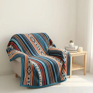 Diego Geometric Soft Fleece Throw Blanket