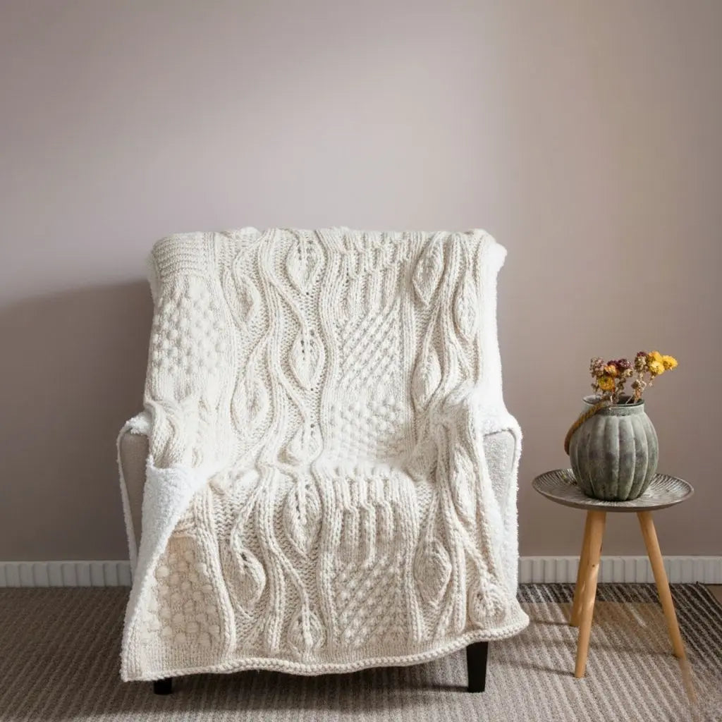 Evelyn Handwoven Icelandic Wool Blanket