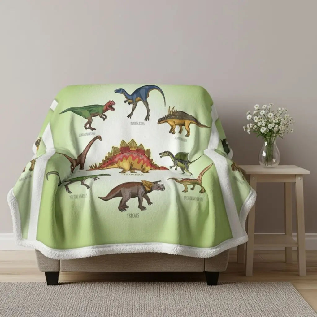 Liam Jurassic Adventure Soft Cotton Blanket